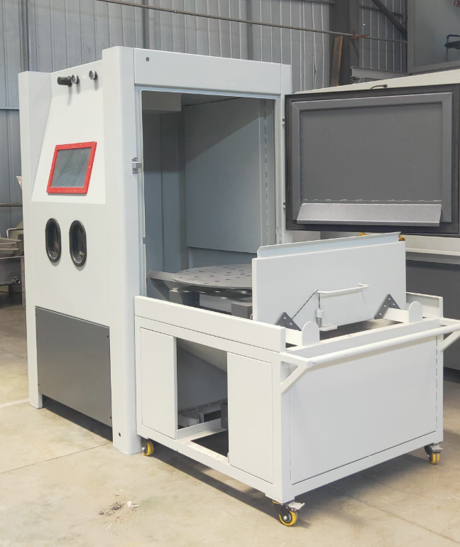 喀什箱式喷砂机 适合小工件批量处理